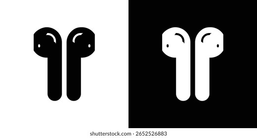 Air pods icon symbol collection. Flat vector stock illustration.