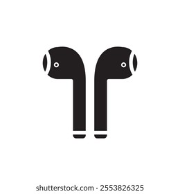 Air pods icon Thin line flat illustration