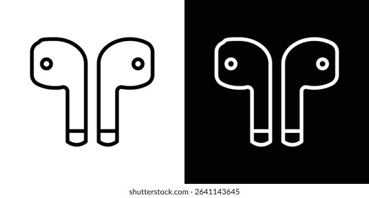 Air pods icon vector simple element illustration editable