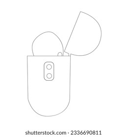 Air pods icon. Wireless symbol modern simple vector icon for website design, mobile app, ui. Vector Illustration
