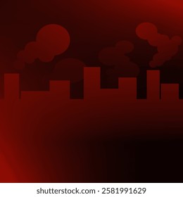 Air pollutant for backdrop, wallpaper, background. Toxic smoke from industrial factories floating in the air. Vector illustration.