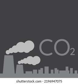 Air Polluting in flat style Illustration