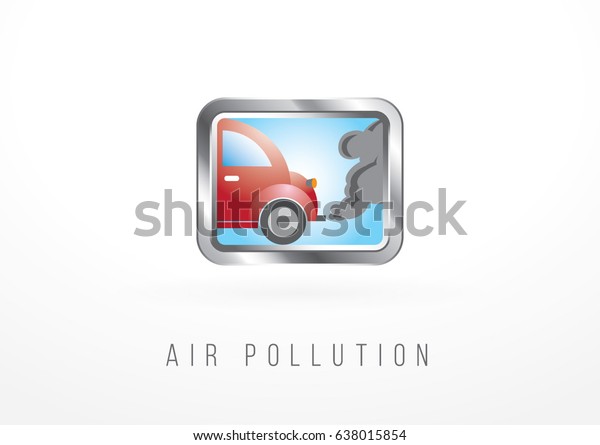 Air Pollution by car\
icon.