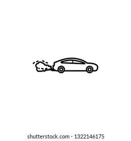 air pollution, car icon. Element of air pollution for mobile concept and web apps icon. Thin line icon for website design and development, app development