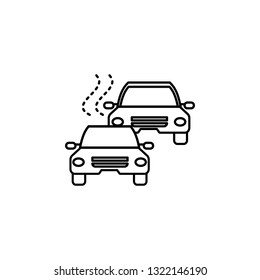 air pollution, cars icon. Element of air pollution for mobile concept and web apps icon. Thin line icon for website design and development, app development