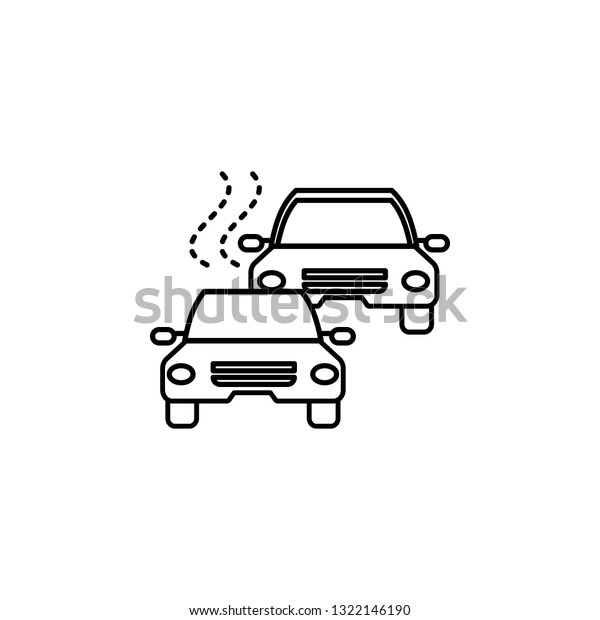 air pollution, cars icon.\
Element of air pollution for mobile concept and web apps icon. Thin\
line icon for website design and development, app\
development