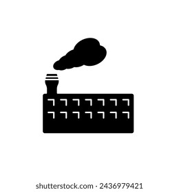 icono de la línea conceptual de contaminación atmosférica. Ilustración simple del elemento. Diseño del símbolo del esquema del concepto de contaminación del aire.
