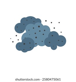 air pollution with dust PM2.5 concept