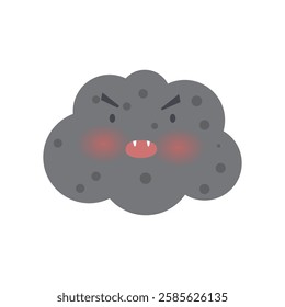 air pollution with dust PM2.5 concept