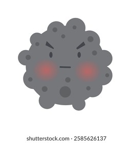 air pollution with dust PM2.5 concept