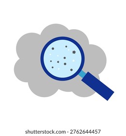 air pollution with dust PM2.5 concept