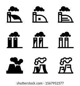 air pollution icon isolated sign symbol vector illustration - Collection of high quality black style vector icons
