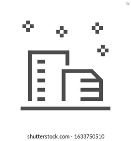 Air pollution and pm 2.5 vector icon design, 48x48 pixel perfect and editable stroke.