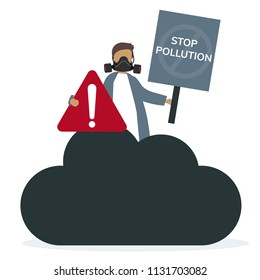 Air pollution smog and bad air