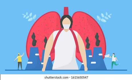 Air Pollution Such Pm25 Pm10 Causes Stock Vector (Royalty Free) 1615650547