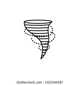 air pollution, tornado icon. Element of air pollution for mobile concept and web apps icon. Thin line icon for website design and development, app development