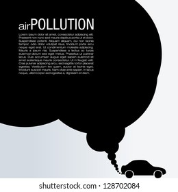 Air Pollution Vector Design - Global Warming Illustration