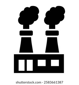 Air Pollution Vector Glyph Icon Vector Design