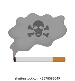 Air Pollution Vector Illustration - Smoke