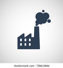 Air Pollution Vector Logo Icon Illustration