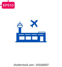 Air port building Icon, Vector