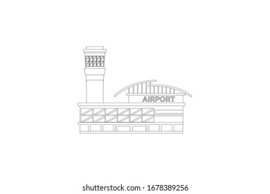 Air port Vector Object Airport Illustration