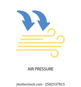 air pressure icon. vector.Editable stroke.linear style sign for use web design,logo.Symbol illustration.
