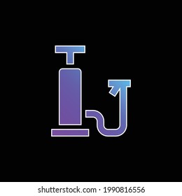Air Pump blue gradient vector icon