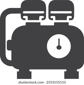 Air pump and compressor icon,logo vector illustration design template.