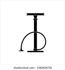 Air Pump Icon, Bicycle Pump Icon Vector Art Illustration