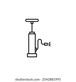 Air pump icon. filled and line stroke icons