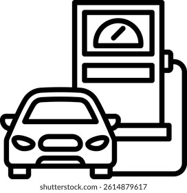Air Pump Icon Line Vector Illustration