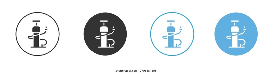 Air pump icon Logo Template Design set