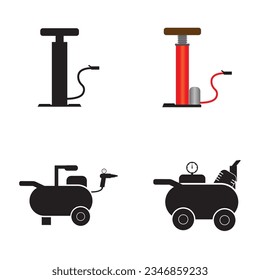 plantilla de diseño del vector del logotipo de la bomba de aire