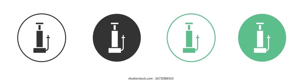Air pump icon Minimal Flat Line Vector Icon Set.