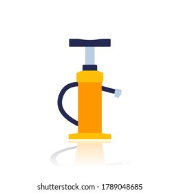 air pump icon on white, flat vector