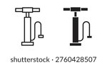 Air pump icon set concept vector graphics for web UI