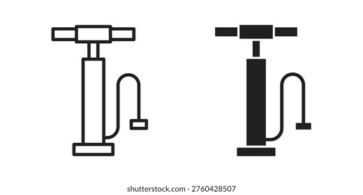 Air pump icon set concept vector graphics for web UI