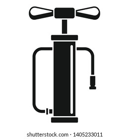 Air pump icon. Simple illustration of air pump vector icon for web design isolated on white background
