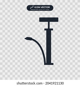 Plantilla de símbolo del icono de la bomba de aire para la colección de diseño gráfico y web ilustración vectorial
