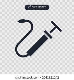Plantilla de símbolo del icono de la bomba de aire para la colección de diseño gráfico y web ilustración vectorial
