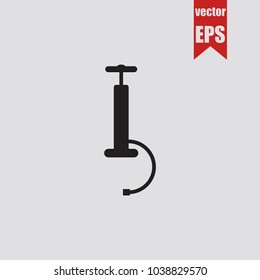 Air pump icon in trendy isolated on grey background.Vector illustration.