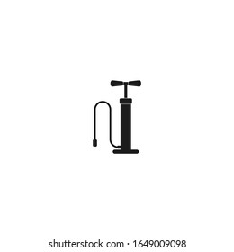 señal del vector de la bomba de aire aislado para diseño gráfico y web. plantilla de símbolo de la bomba de aire editable en fondo blanco.