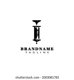 Icono de diseño del logotipo de la bomba de aire iconos de vector negro