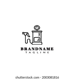 Icono de diseño del logotipo de la bomba de aire iconos de vector plano