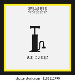 air pump sketch vector icon