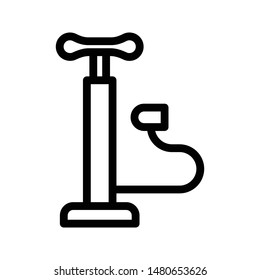 air pump thin line vector icon