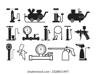 Air Pump Vector For Print, Air Pump Clipart, Air Pump vector Illustration