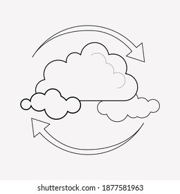 Air purification icon line element. Vector illustration of air purification icon line isolated on clean background for your web mobile app logo design.