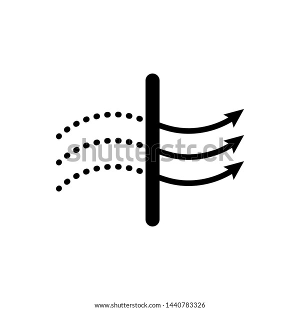 Air\
purifier. Air filter icon. Solid Particle\
Filter